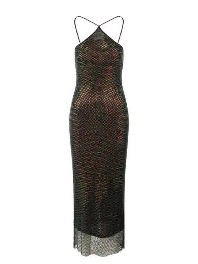 Shop The New Arrivals By Ilkyaz Ozel Blanca In Luminescent Dress In Black