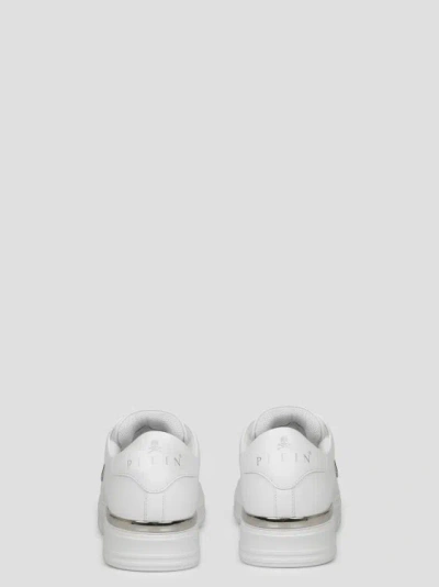 Shop Philipp Plein Hexagon Low Top Sneakers In White