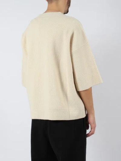 Shop Moncler Genius Crewneck Ss Sweater In White