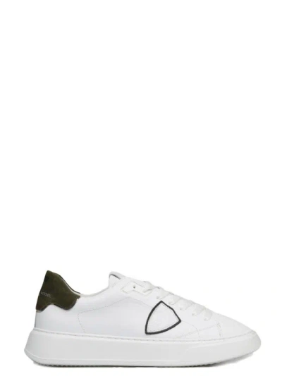 Shop Philippe Model Temple Low Man Sneakers In White