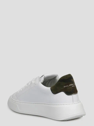 Shop Philippe Model Temple Low Man Sneakers In White