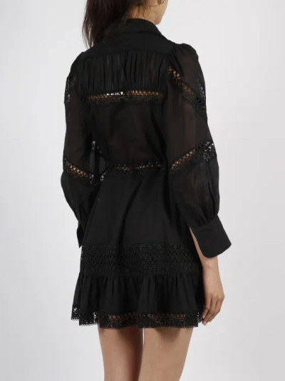 Shop Charo Ruiz Daniela Short Dress In Black