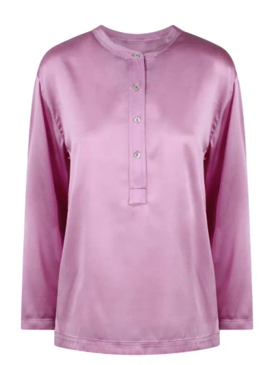 Shop Tom Ford Silk Satin Shirt In Pink