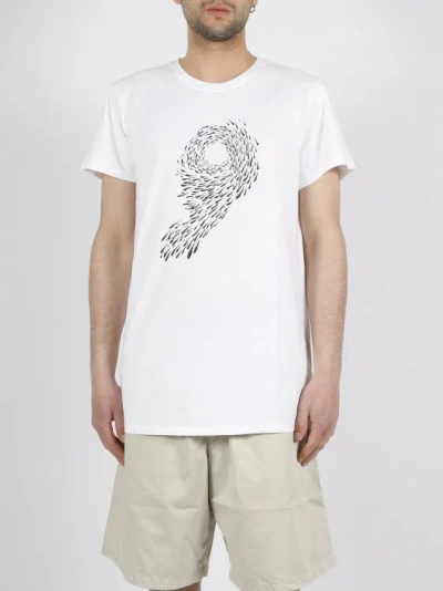 Shop 14bros Boo Print T-shirt In White