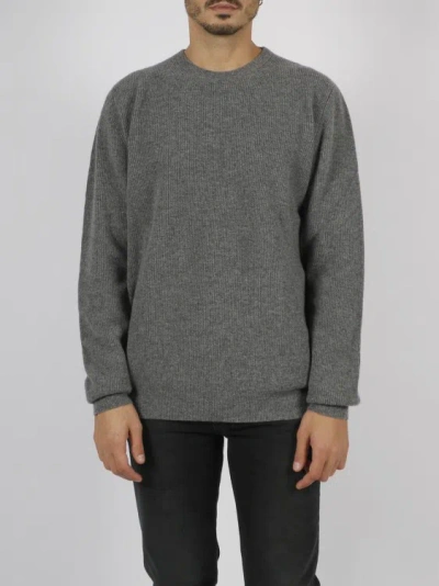 Shop Roberto Collina Superfine Merino Sweater In Grey