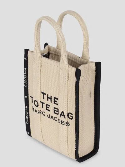 Shop Marc Jacobs The Jacquard Mini Tote Bag In Neutrals