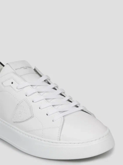 Shop Philippe Model Temple Low Man Sneakers In White