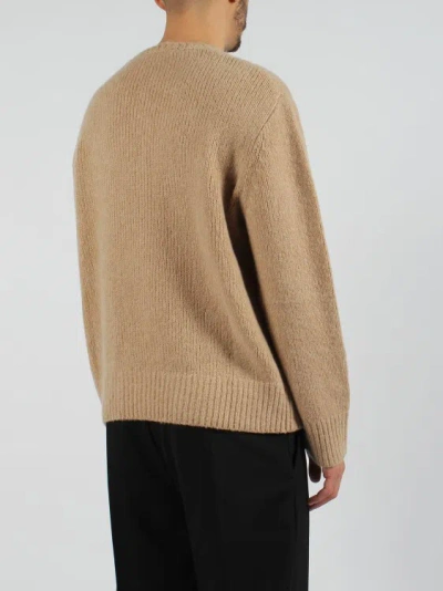 Shop Neil Barrett Thunderbolt Patch Sweater In Brown