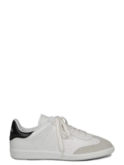 Shop Isabel Marant Bryce Studded Classic Sneakers In White