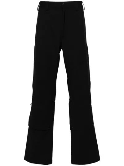 Shop Kiko Kostadinov Utility Straight-leg Trousers - Men's - Polyester/virgin Wool/spandex/elastane/cotton In Black