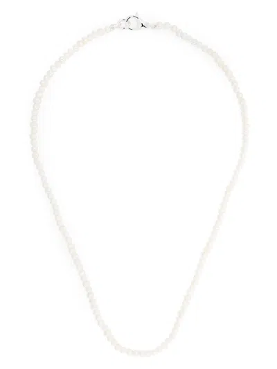 Hatton Labs Mini Pearl-chain Necklace In Silver