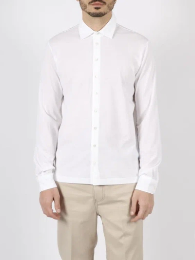 Shop Herno Jersey Crepe Shirt In White