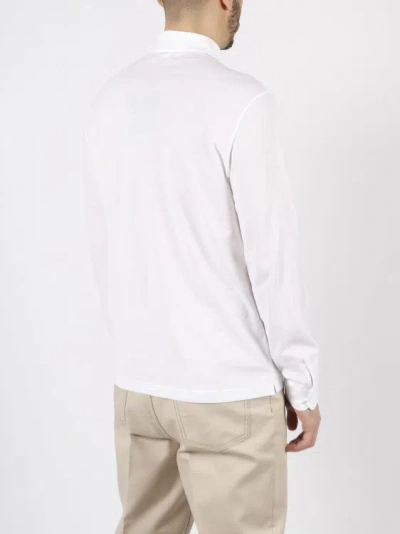 Shop Herno Jersey Crepe Shirt In White