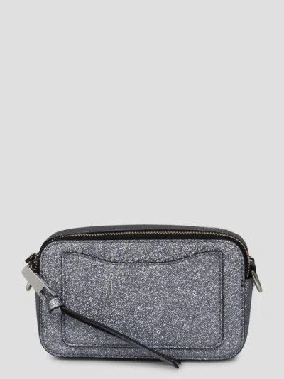 Shop Marc Jacobs The Snapshot Glitter Bag In Metallic