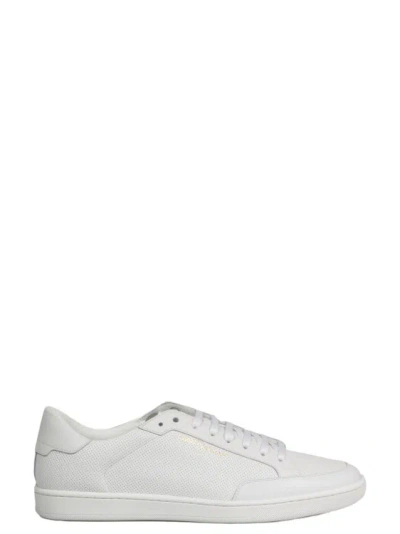 Shop Saint Laurent Court Classic Sl/10 Sneakers In White