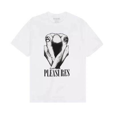 Pre-owned Pleasures Bended T-shirt 'white'
