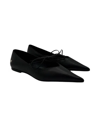 Shop Anine Bing Ballerina-slippers In Black