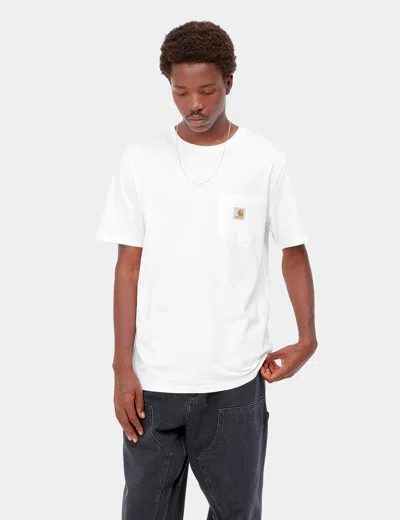 Shop Carhartt -wip Pocket T-shirt In White