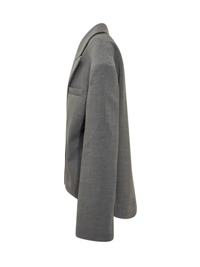 Shop A.w.a.k.e. Awake Mode Over Toxedo Jacket In Grey