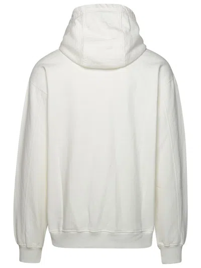 Shop Casablanca 'casa Way' White Organic Cotton Sweatshirt
