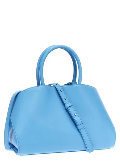 Shop Ferragamo 'hug S' Handbag In Blue