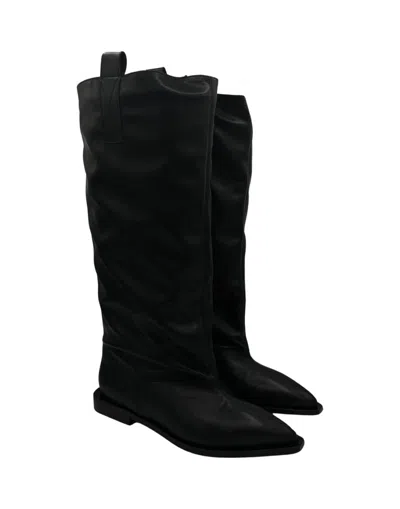 Shop Ganni Boots Shoes In Black