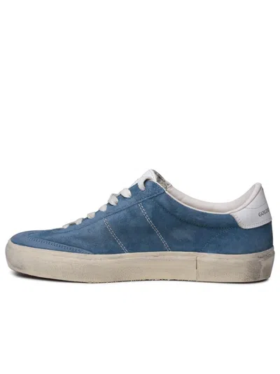 Shop Golden Goose 'soul Star' Blue Leather Sneakers