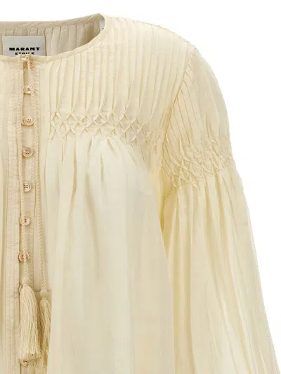 Shop Isabel Marant Étoile 'abadi' Shirt In White