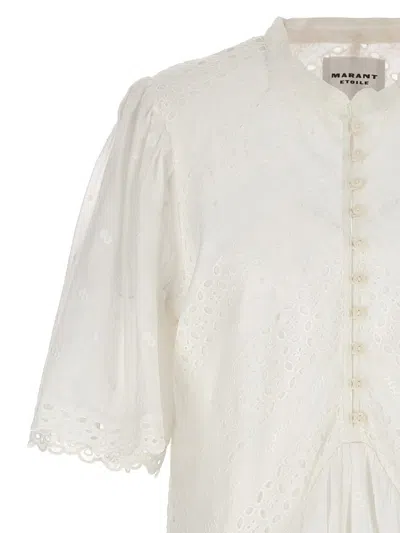 Shop Isabel Marant Étoile 'slayae' Dress In White