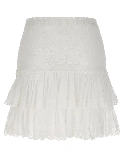 Shop Isabel Marant Étoile 'tinaomi' Skirt In White