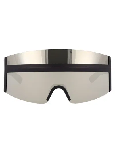 Shop Mykita Sunglasses In 347 Md35 Slate Grey Silver Flach Double S