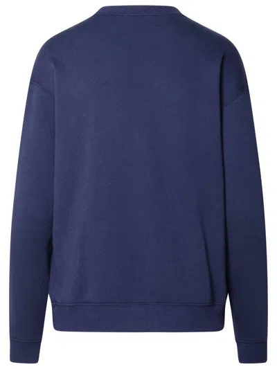 Shop Polo Ralph Lauren Navy Cotton Sweatshirt