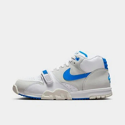 Shop Nike Men's Air Trainer 1 Casual Shoes In White/summit White/photo Blue