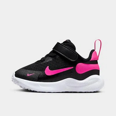 Shop Nike Kids' Toddler Revolution 7 Stretch Lace Running Shoes In Black