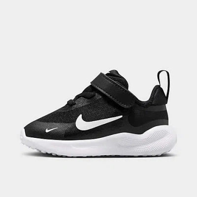 Shop Nike Kids' Toddler Revolution 7 Stretch Lace Running Shoes In Black/white/white