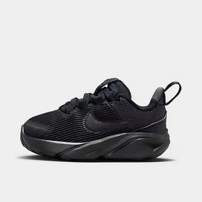 Shop Nike Kids' Toddler Star Runner 4 Running Shoes In Black/black/anthracite/black