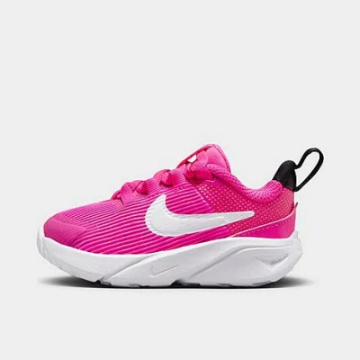 Shop Nike Kids' Toddler Star Runner 4 Running Shoes In Fierce Pink/black/playful Pink/white