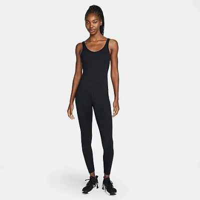 Shop Nike Women's One Dri-fit Bodysuit In Black/black/black