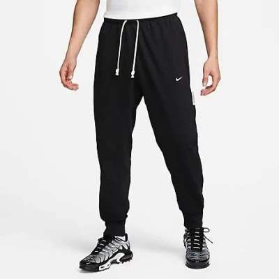 Shop Nike Men's Standard Issue Dri-fit Soccer Jogger Pants In Black/white