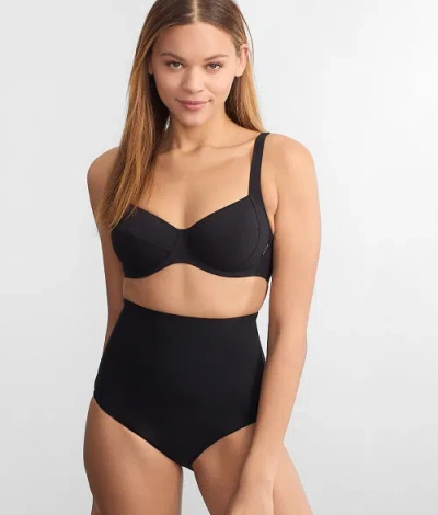Shop Anita Jil High-waist Shaping Bikini Bottom In Black