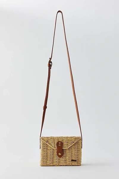 Shop Billabong Straw Festival Crossbody Bag In Neutral, Women's At Urban Outfitters
