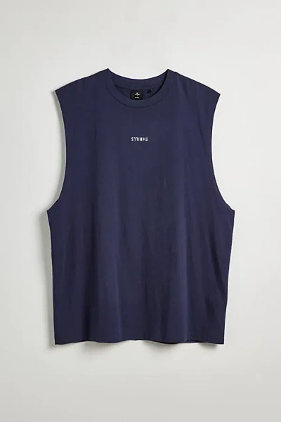 Shop Thrills Uo Exclusive Minimal  Boxy Tank Top In Slate, Men's At Urban Outfitters