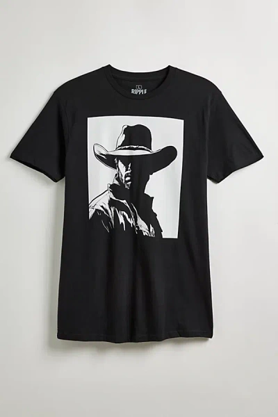 Shop Urban Outfitters Cowboy Silhouette Tee In Black, Men's At