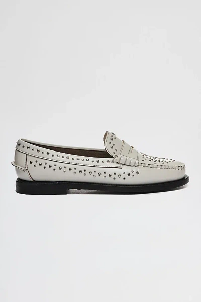 Shop Sebago Dan Studs Loafer In White, Women's At Urban Outfitters