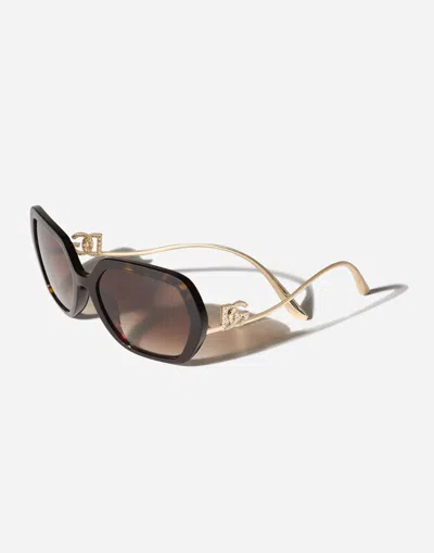 Shop Dolce & Gabbana نظارة شمسية Dg Crystal In Generic