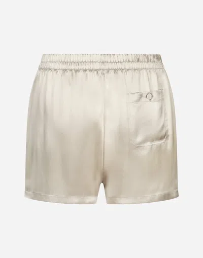 Dolce & Gabbana Shorts In Seta In Kaki Medio 2