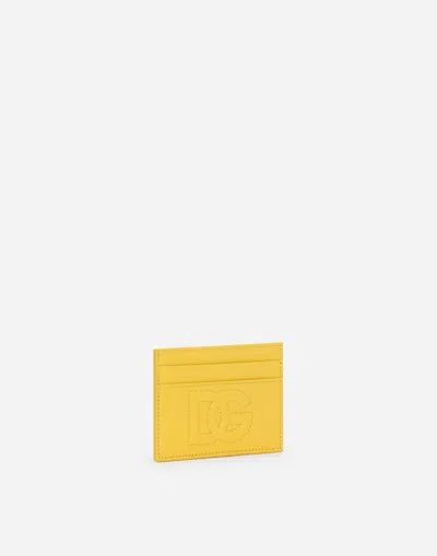Dolce & Gabbana Dg Logo Card Holder In イエロー