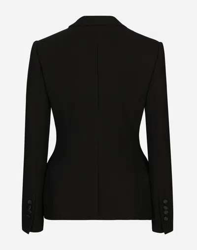 Dolce & Gabbana Double-breasted Blazer In Nero