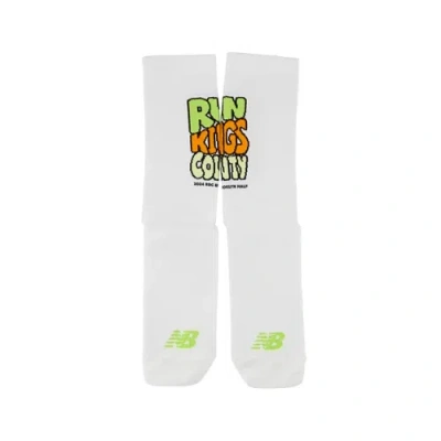 Shop New Balance Unisex Brooklyn Half Marathon Crew Marathon Crew Socks In White