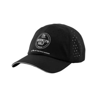 Shop New Balance Unisex Brooklyn Half 6 Panel Pro Run Hat In Black